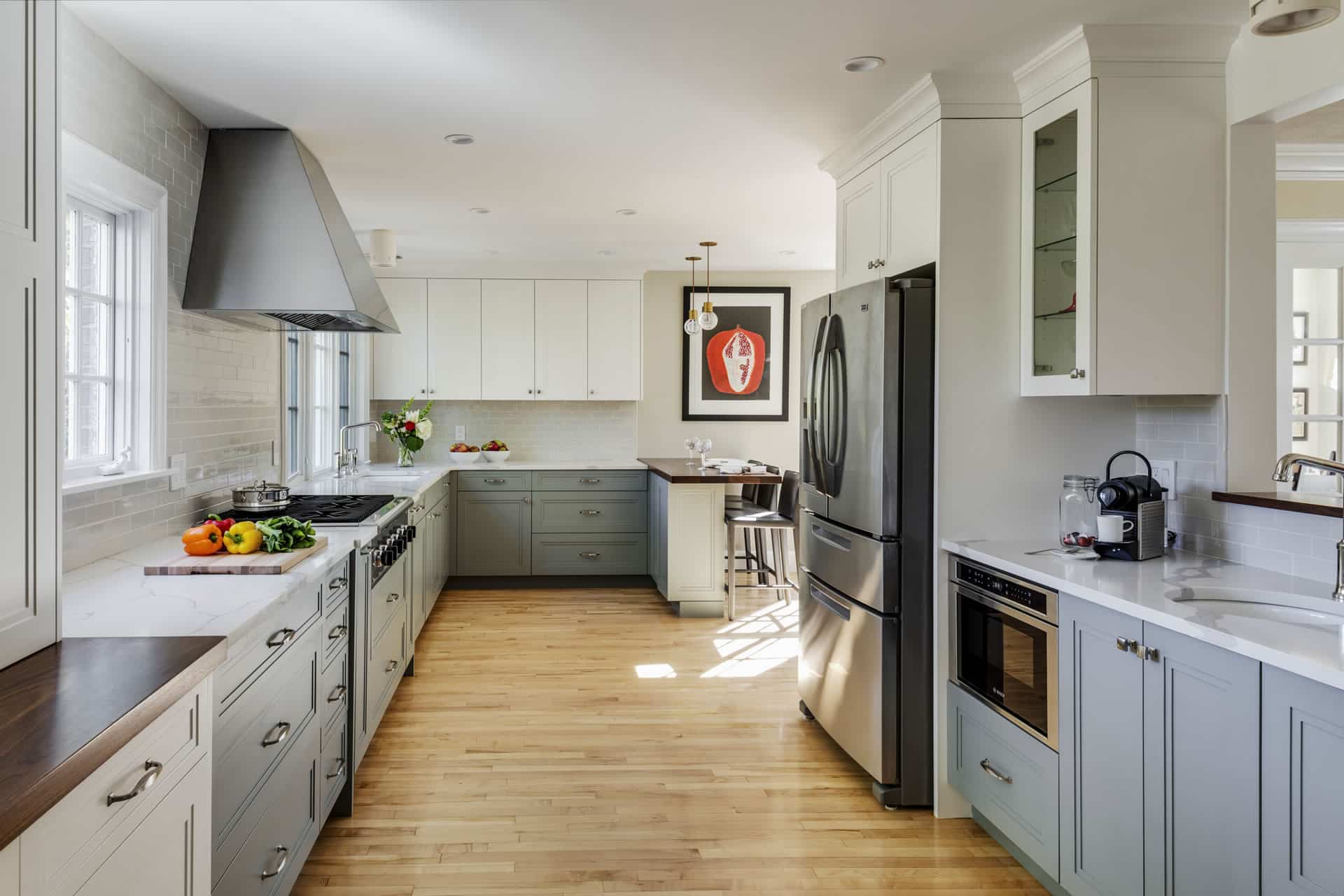 A Neutral Kitchen in Newton